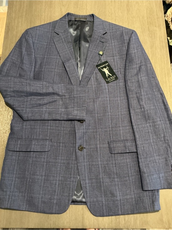 Ralph Lauren Other - NWT Lauren Ralph Lauren Ultraflex Navy Plaid Sport Coat Blazer 44L